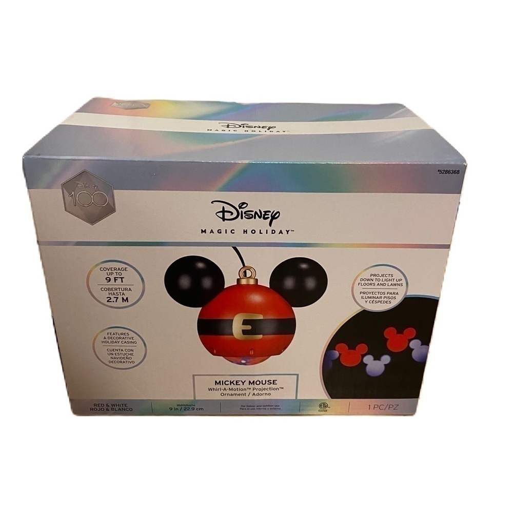 Disney Mickey Mouse Whirl A Motion Projector Ornament NEW Christmas Decoration